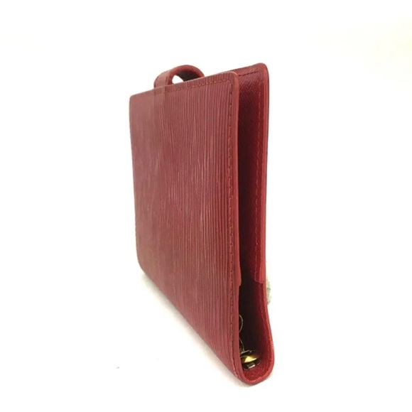 Authentic Louis Vuitton Red Leather Epi Agenda PM - Picture 3 of 8